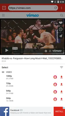 Free Video Downloader android App screenshot 5